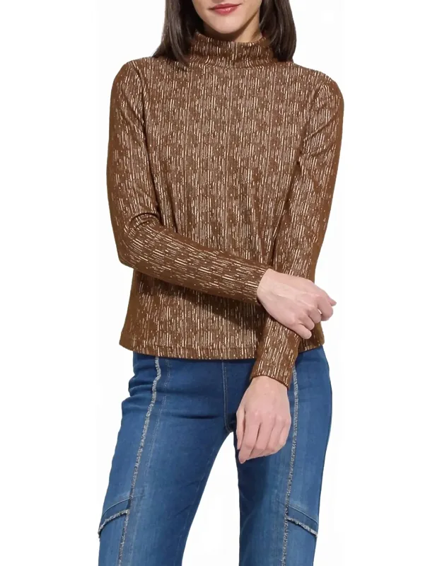 Carter Textured Long Sleeve Turtleneck
