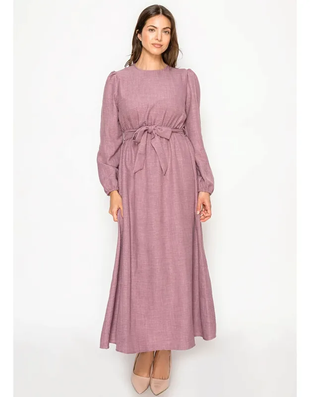Modest Maxi Dress With Long Sleeves