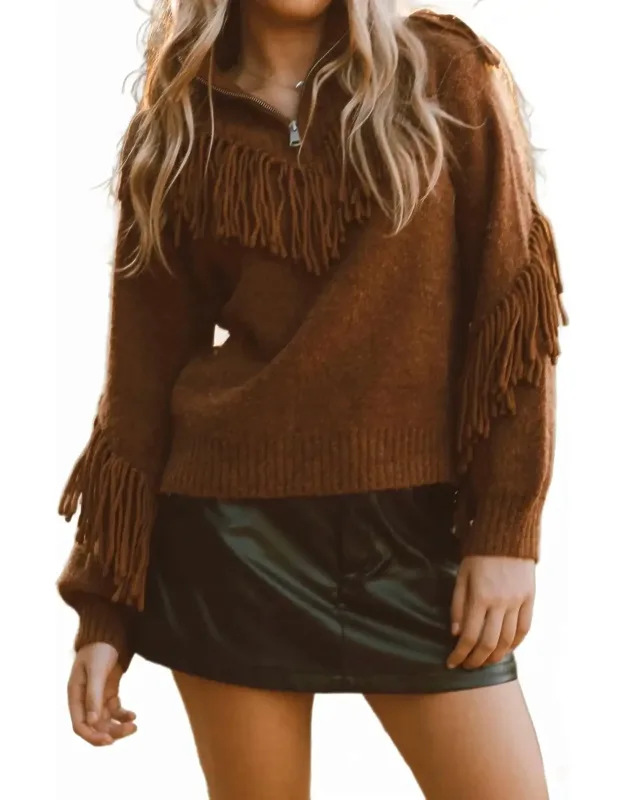 Fringe Forever Turtleneck Sweater