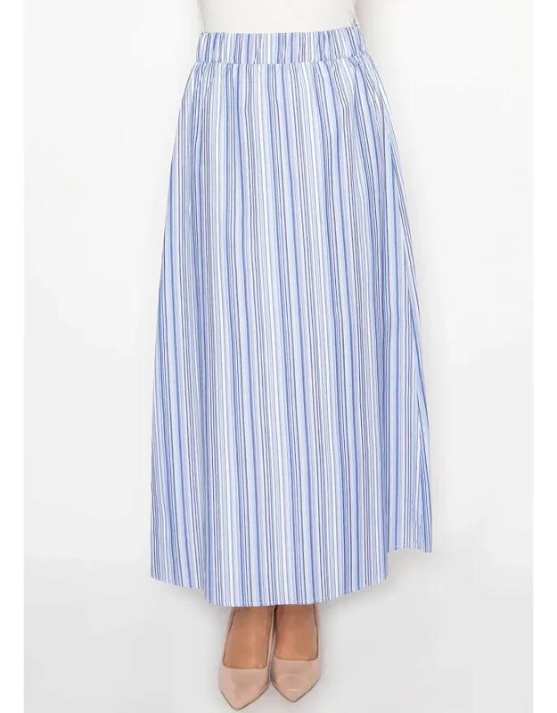 Soft Stripe Maxi Skirt