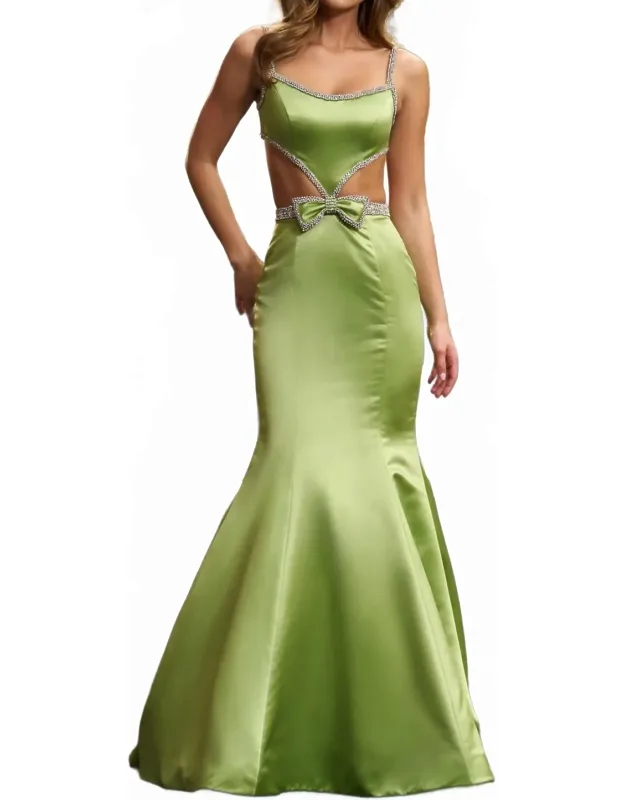 Embellished Bodice Cutout Dress