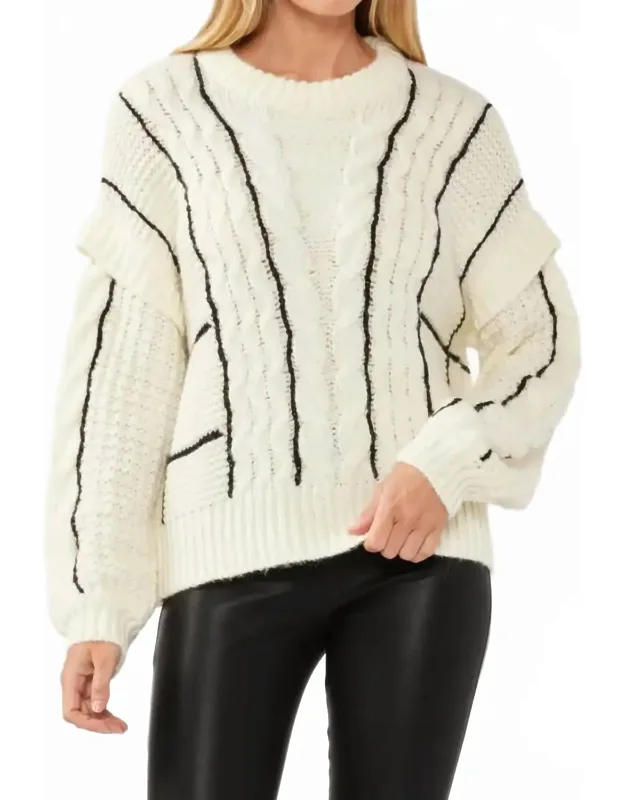 Drop Shoulder Crewneck Sweater