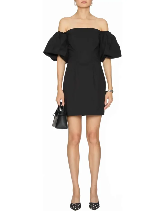 Bubble Sleeve Mini Dress