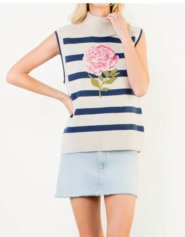 Sleeveless Knit Sweater