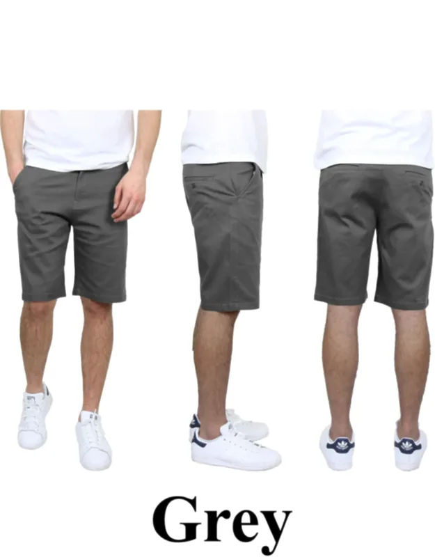 5-pocket Flat-front Slim-fit Stretch Chino Shorts