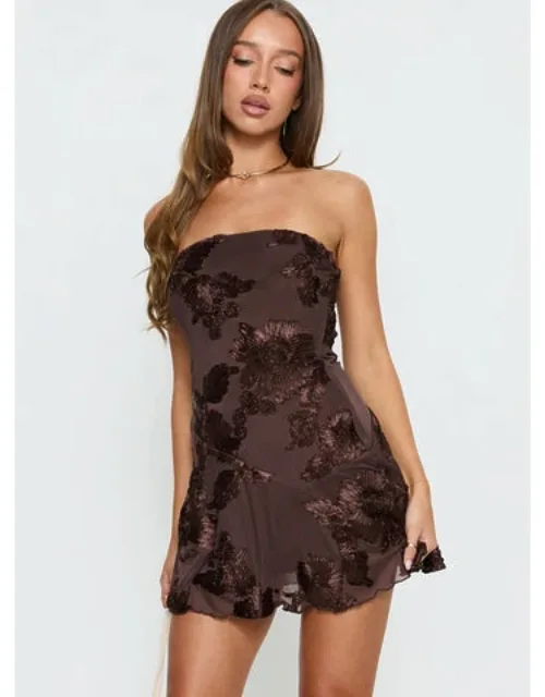 Meadow Of Dreams Strapless Mini Dress