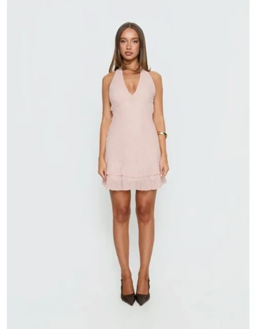 Halter Frill Mini Dress