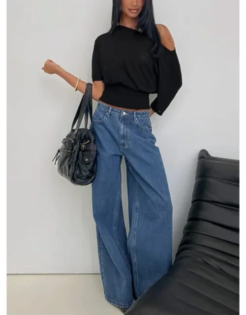 Naylor Mid Rise Wide Leg Jeans