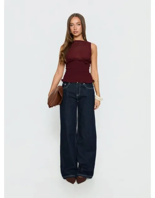 Fever Kiss Chiffon Ruched Top