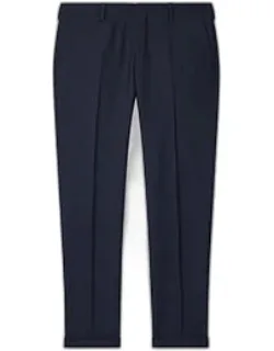 Slim-fit Two-ply Merino Wool Trousers
