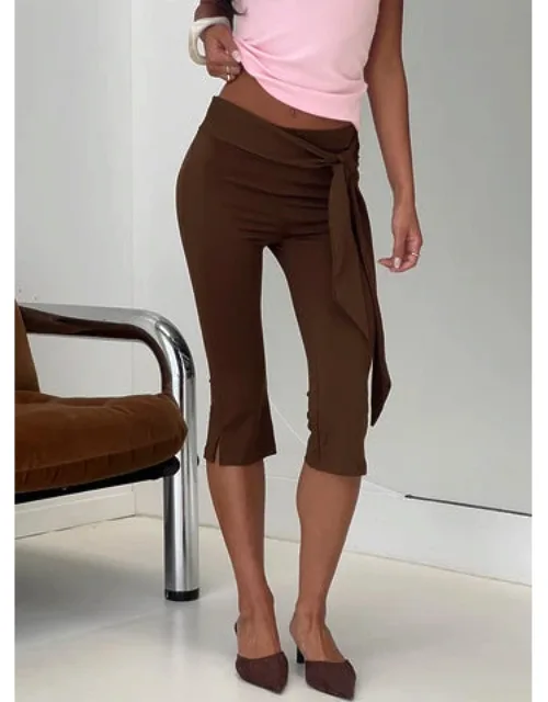 Lizana Tie Side Capri Pants
