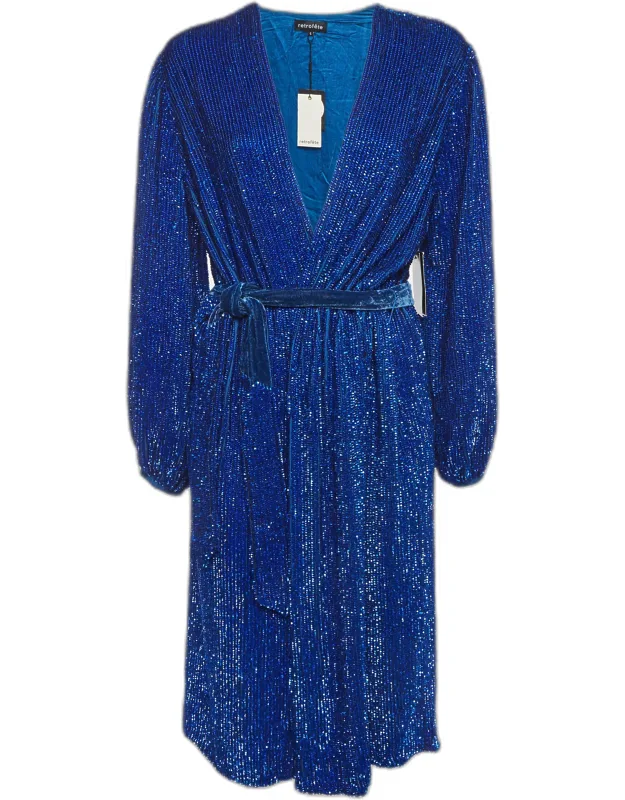 Sequin Wrap Dress
