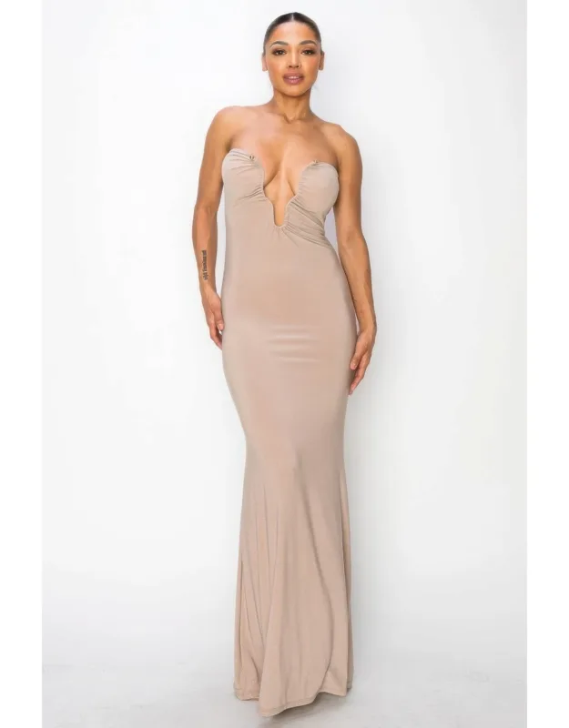 Glitter Ity Tube Maxi Dress
