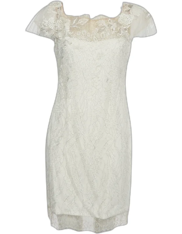 Metallic Lace Mini Dress