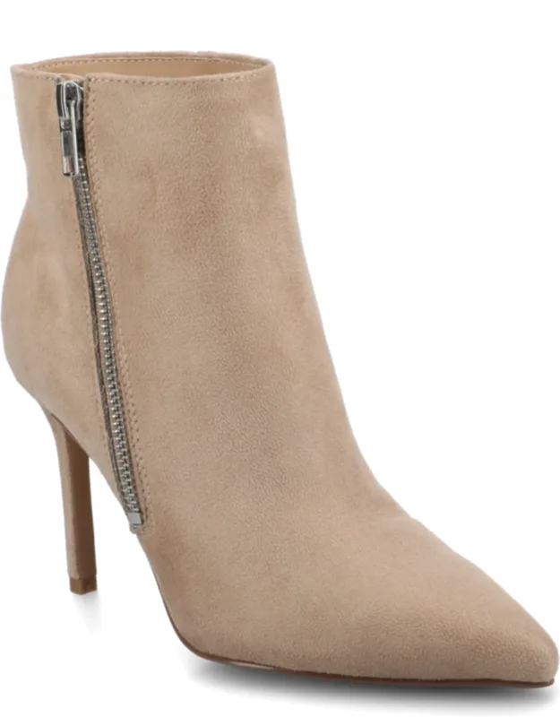 Leyna Zipper Detail Dress Booties