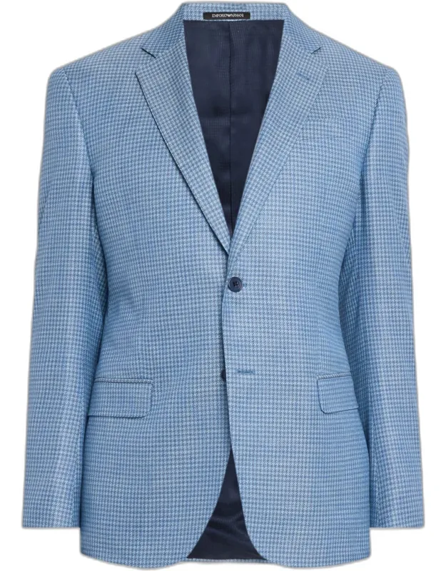 Micro-check Bamboo Viscose Sport Coat