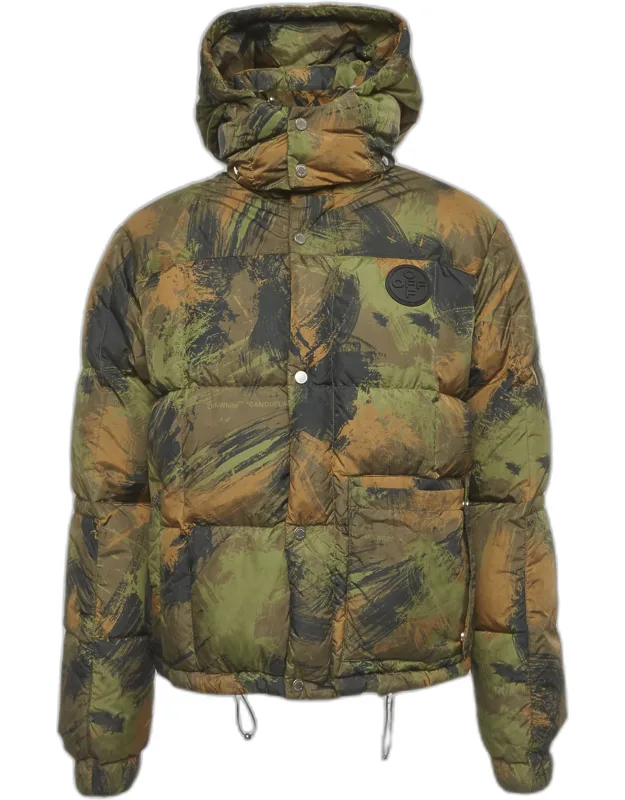 Camouflage Nylon Padded Down Jacket