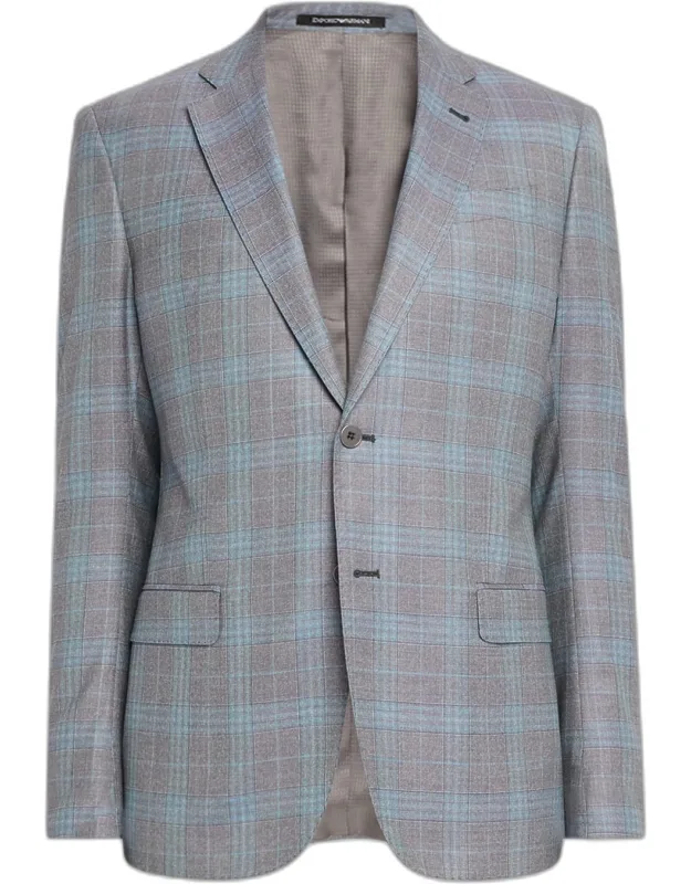 Plaid Wool Sport Coat