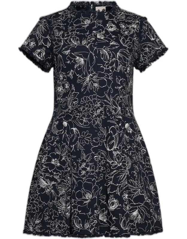 Garden Doodle Mini Dress