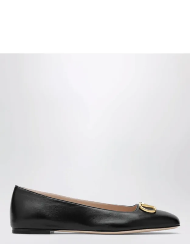 Vlogo Signature Ballerina Flats In Nappa Leather