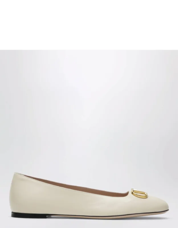 Vlogo Signature Ballerina Flats In Nappa Leather