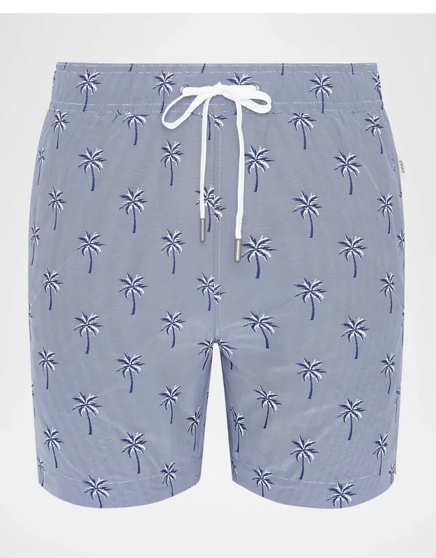 Charles 5" Inseam Quick-dry Palms Swim Trunks