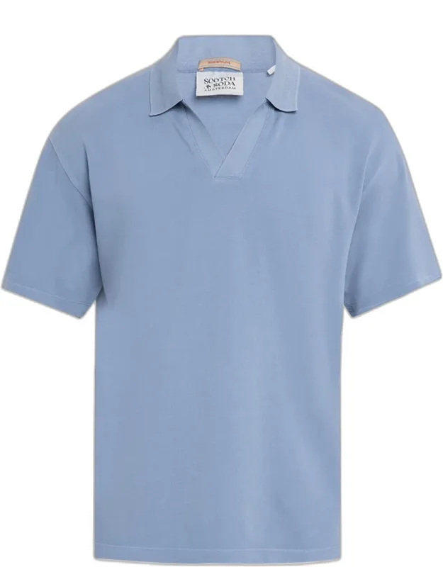 Cotton Johnny Collar Polo Shirt