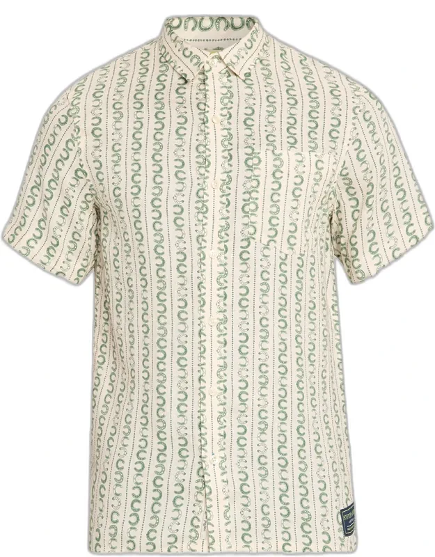 Horseshoe Stripe Linen Shirt