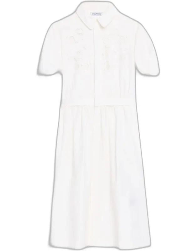 Puff-sleeve Shirtdress