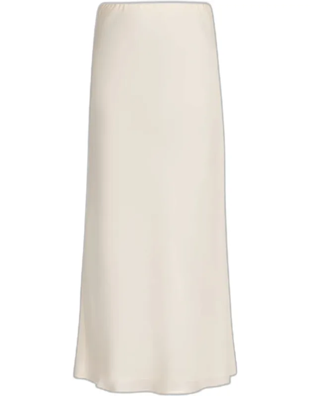 Bias-cut Silk Slip Skirt
