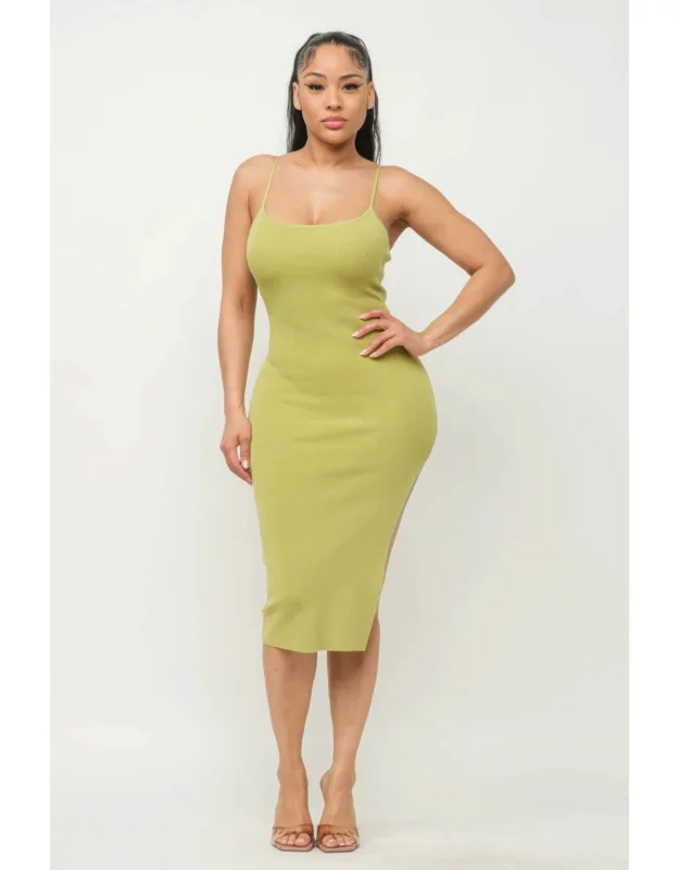 Side Slit Cami Dress