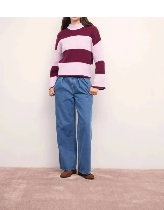 Freja Stripe Chunky Knit Sweater