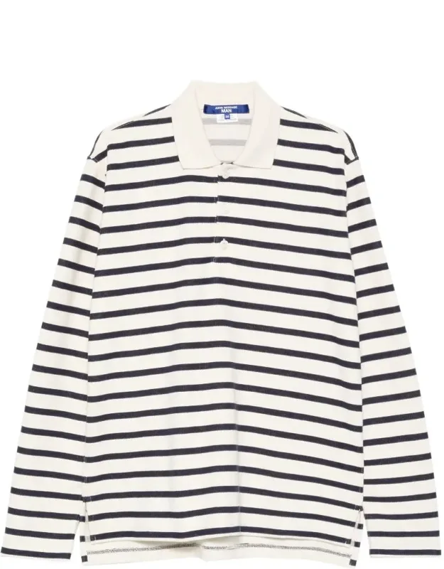 Striped Cotton Polo Shirt