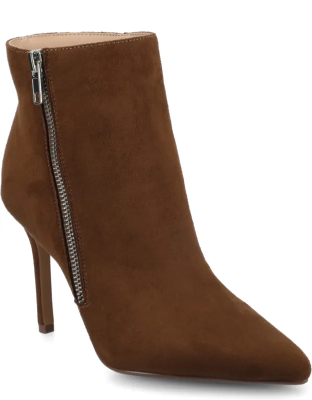 Leyna Zipper Detail Dress Booties