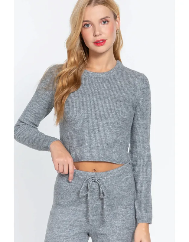 Long Sleeve Crew Neck Sweater