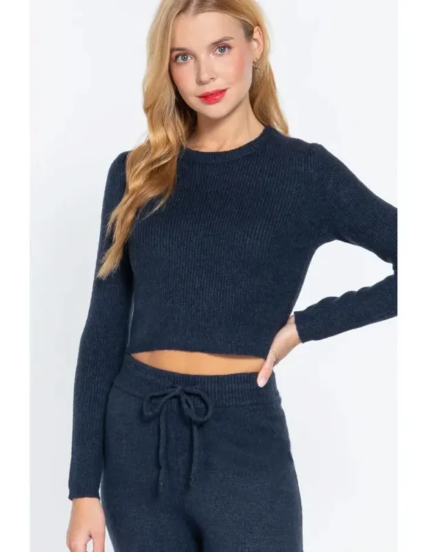 Long Sleeve Crew Neck Sweater