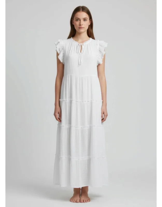 Solid Cap Sleeve Dress