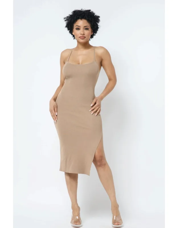 Side Slit Cami Dress