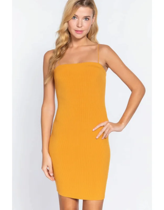 Ribbed Mini Dress