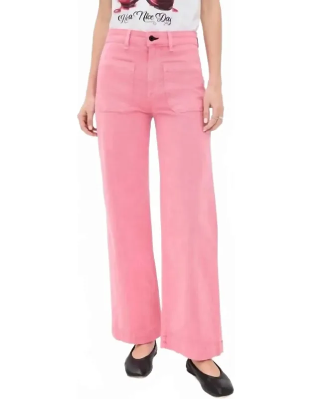 Flared Twill Trousers