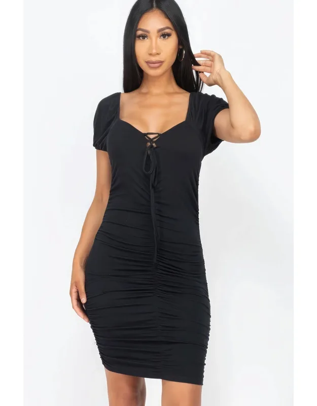 Ruched Mini Dress