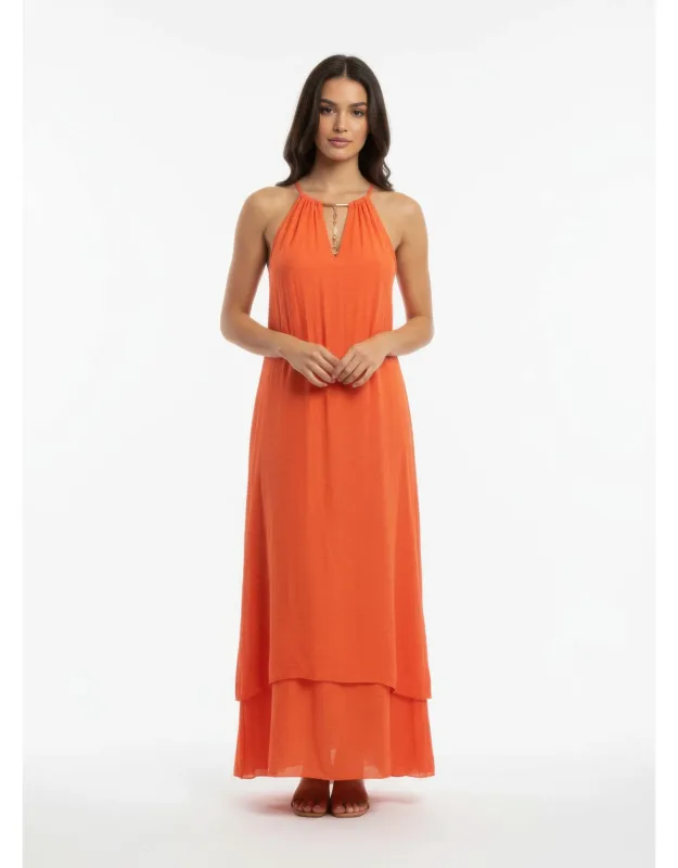Solid Sleeveless Dress
