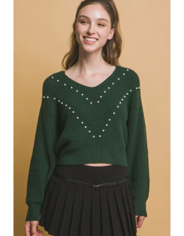 Pearl Detail Sweater