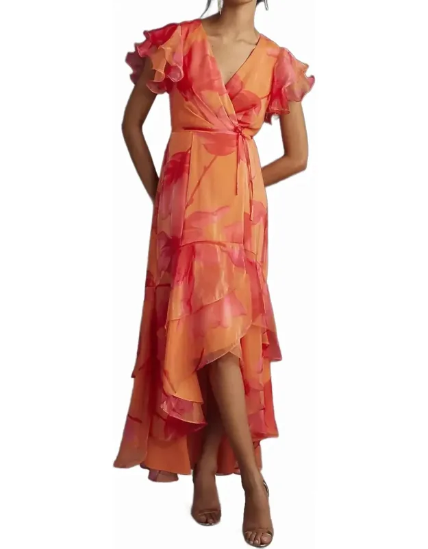 Floral Wrap Dress