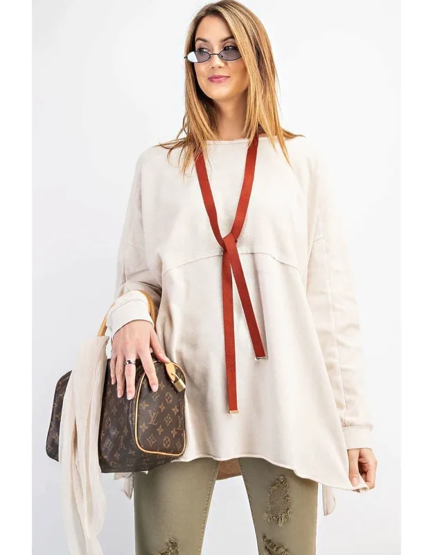 Terry Knit Pullover Tunic