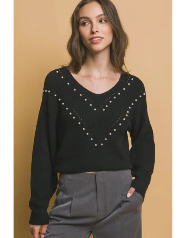 Pearl Detail Sweater