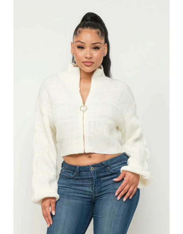 Sweater With Front Zipper