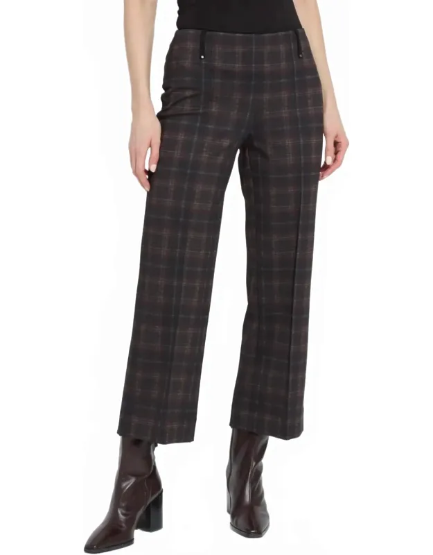 Livia Crop Pants In Dublin Plaid