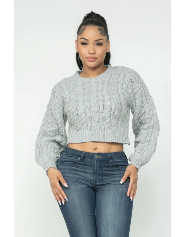 Cable Pullover Top