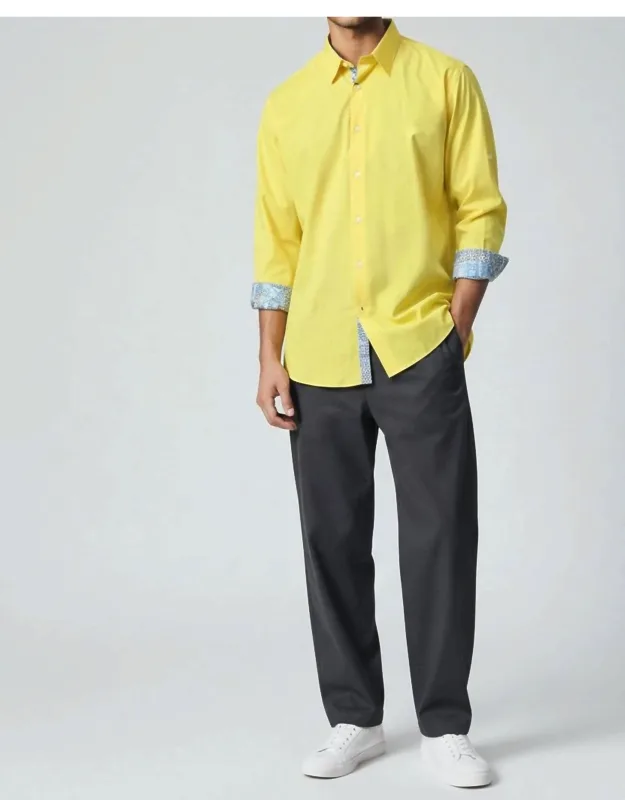 Slim Fit Casual Long Sleeve Shirt